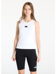 the north face slim rib tank tnf white xs