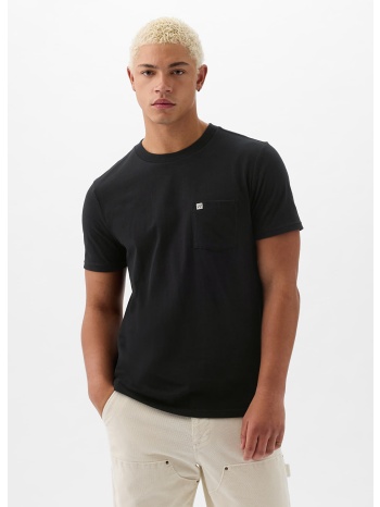 μπλουζάκι gap pocket micro logo tee black xs σε προσφορά