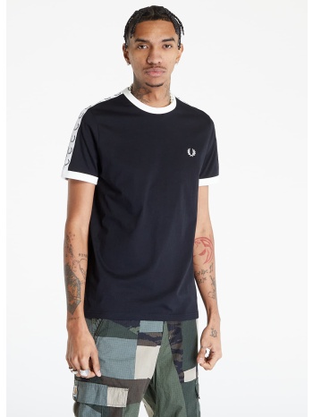 μπλουζάκι fred perry taped ringer t-shirt black l