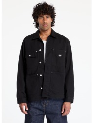 carhartt wip drewe chore coat unisex black rinsed s