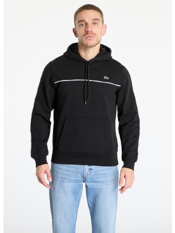 φούτερ lacoste non brushed fleece black m σε προσφορά