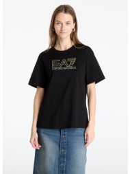 μπλουζάκι ea7 emporio armani train visibility w tee ss black/ gold xs