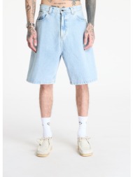 βερμούδες carhartt wip brandon short blue heavy stone bleached s