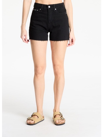 βερμούδες calvin klein jeans mom short denim black 27 σε προσφορά