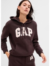 φούτερ gap logo pullover hoodie turkish coffee xxs