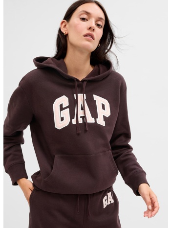 φούτερ gap logo pullover hoodie turkish coffee xxs