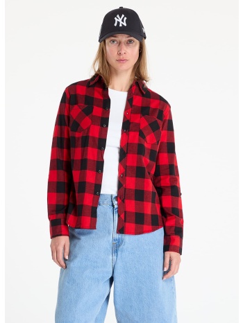 πουκάμισα urban classics ladies turnup checked flanell σε προσφορά
