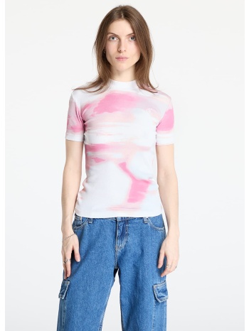 μπλουζάκι calvin klein jeans rib tee white s σε προσφορά