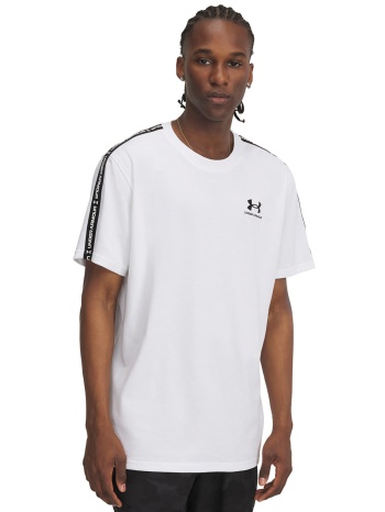 μπλουζάκι under armour icon hwt tee taping white/ black m σε προσφορά