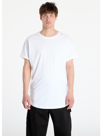 μπλουζάκι urban classics long shaped turnup white xxl σε προσφορά