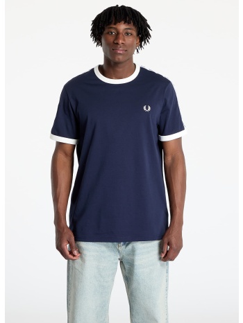 μπλουζάκι fred perry taped ringer t-shirt carbon blue s