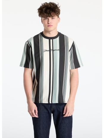 μπλουζάκι guess originals stripe t-shirt washed out black s σε προσφορά