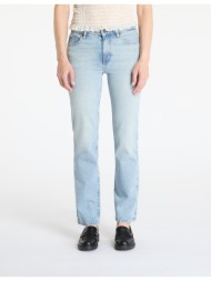 παντελόνια guess originals mid-raise straight jeans gj river light vinta w31