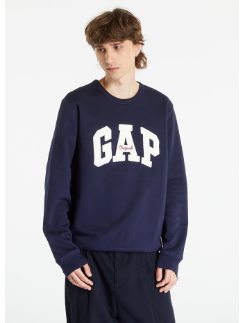 φούτερ gap gap original arch crew tapestry navy xs σε προσφορά