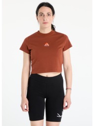μπλουζάκι nike acg women`s dri-fit t-shirt cinnamon/ picante red/ summit white xs