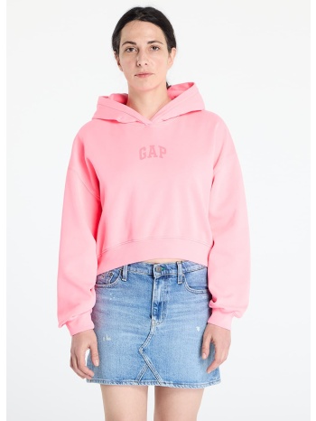 φούτερ gap pg logo cropped po hoodie sassy pink xxs σε προσφορά