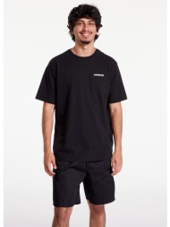μπλουζάκι patagonia m`s p6 logo responsibili tee black s