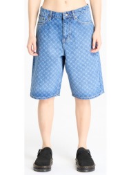 βερμούδες daily paper monogram denim shorts blue m