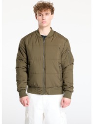 μπουφάν urban classics basic quilt bomber jacket olive l