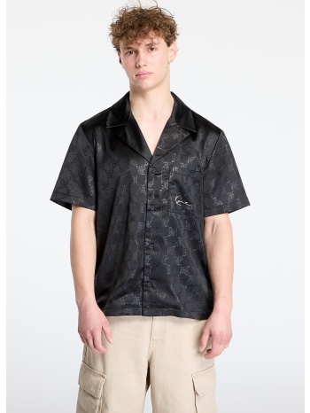 πουκάμισα karl kani signature aop resort shirt black s σε προσφορά