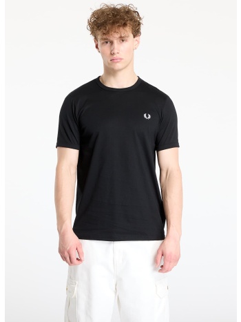 μπλουζάκι fred perry ringer tee black m