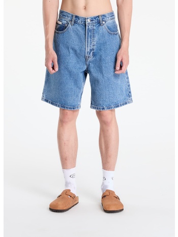 βερμούδες calvin klein jeans 90s mid blue stone shorts blue σε προσφορά
