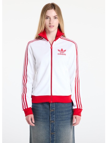 φούτερ adidas beckenbauer track top white/ better scarlet xs