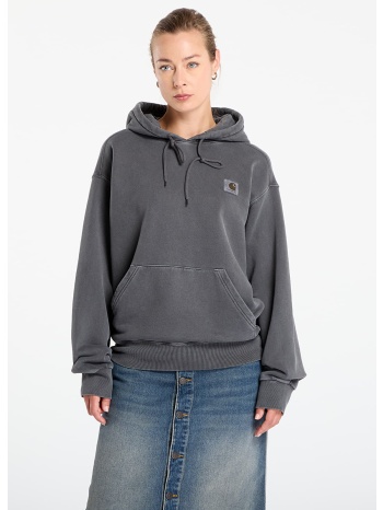 φούτερ carhartt wip hooded nelson sweat unisex graphite σε προσφορά