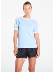 μπλουζάκι adidas originals ruffle 3-stripes t-shirt clear sky xs