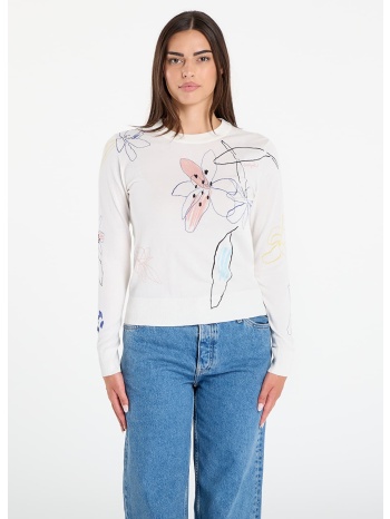 πουλόβερ desigual arty pullover sweater white xs σε προσφορά