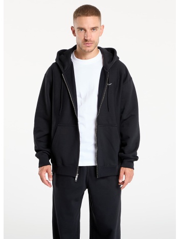 φούτερ nike solo swoosh men`s full-zip fleece hoodie black/