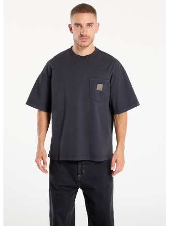 μπλουζάκι carhartt wip s/s hudson pocket t-shirt black