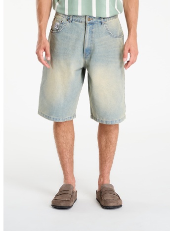 βερμούδες karl kani og denim baggy jorts bleached blue 30 σε προσφορά