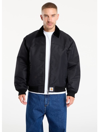 μπουφάν carhartt wip santa fe alumni jacket black/ scarlet σε προσφορά