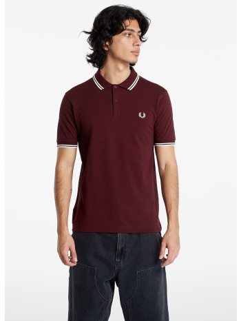 μπλουζάκι fred perry twin tipped shirt oxblood m