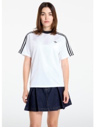 μπλουζάκι adidas adicolor football jacquard t-shirt white xs