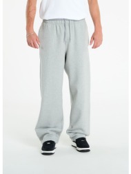 παντελόνια nike solo swoosh men`s fleece open-hem pants dk grey heather/ lt smoke grey/ white xs