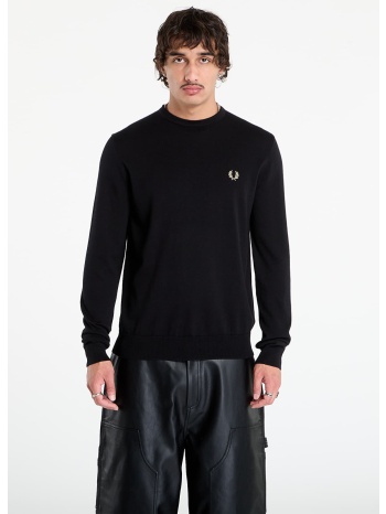 πουλόβερ fred perry classic crew neck jumper black l σε προσφορά