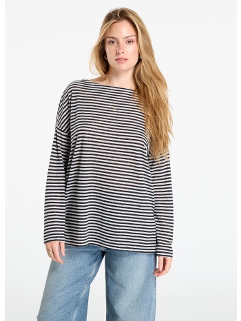 μπλουζάκι allsaints rita relaxed fit striped t-shirt chalk/ σε προσφορά