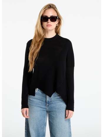 πουλόβερ allsaints isla crew neck merino jumper black l σε προσφορά