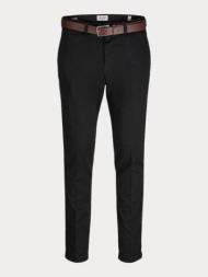 παντελονι jack & jones jpstmarco franco chino w belt black jack&jones