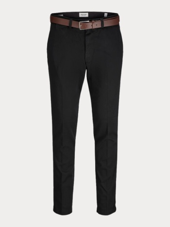παντελονι jack & jones jpstmarco franco chino w belt black σε προσφορά