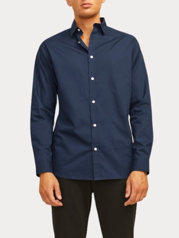 πουκαμισο jack & jones jrebgavin solid shirt ls sky captain σε προσφορά
