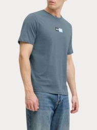 t-shirt jack & jones jjpan tee ss crew neck stormy weather jack&jones