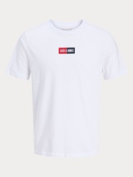 t-shirt jack & jones jjpan tee ss crew neck white jack&jones