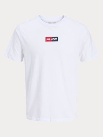 t-shirt jack & jones jjpan tee ss crew neck white jack&jones σε προσφορά