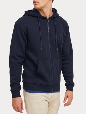 ζακετα jack & jones jjebradley sweat zip hood navy blazer σε προσφορά