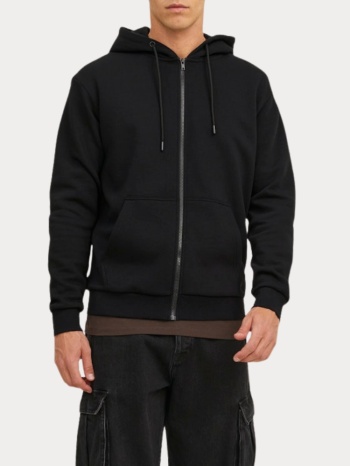 ζακετα jack & jones jjebradley sweat zip hood black σε προσφορά