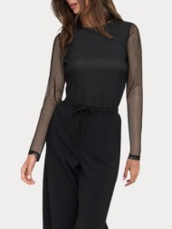 τοπ only nova l/s mesh black only