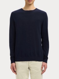 πλεκτα selected slhberg crew neck navy blazer selected